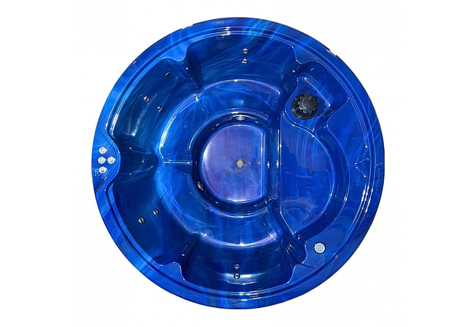Acrylic Outdoor Hot Tub "Pearl" 205 cm, with Integrated Wood Burner