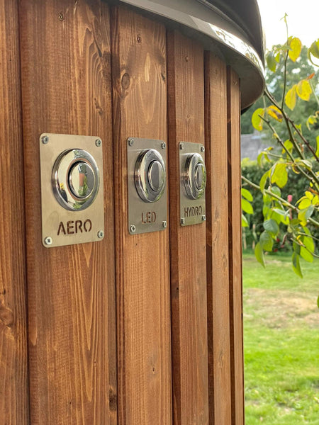 BUY Hot Tub With Jacuzzi & LED Light, Wood Burning, Wooden Finish | GREEN FINGER IRELAND | For Sale