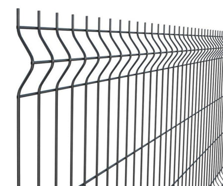 BUY V-Mesh Panel For Fencing, 1030x2500 mm(3 ft), Powder Coated, Anthracite Grey, ZN+RAL7016 | GREEN FINGER IRELAND