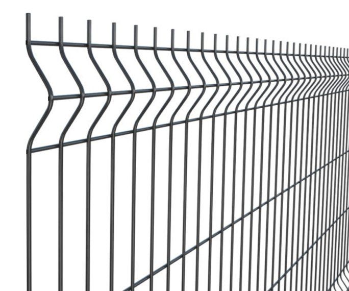 BUY V-Mesh Panel For Fencing, 1030x2500 mm(3 ft), Powder Coated, Anthracite Grey, ZN+RAL7016 | GREEN FINGER IRELAND