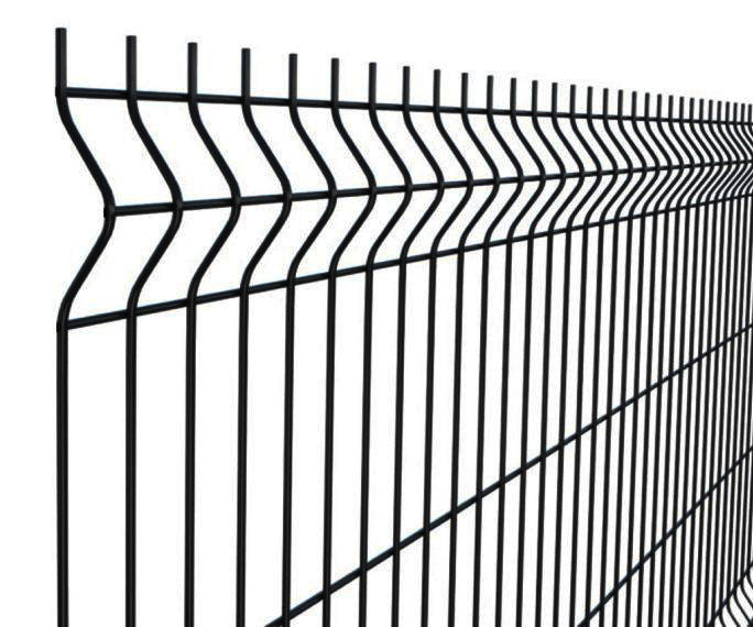 BUY V-Mesh Panel For Fencing, 2430x2500 mm(8 ft), Powder Coated, Black, ZN+RAL9005, Commercial | GREEN FINGER IRELAND