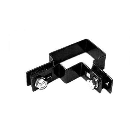BUY Corner Clamp For Mesh Panel Post, 60x60 mm, Black, ZN+RAL9005 | GREEN FINGER IRELAND