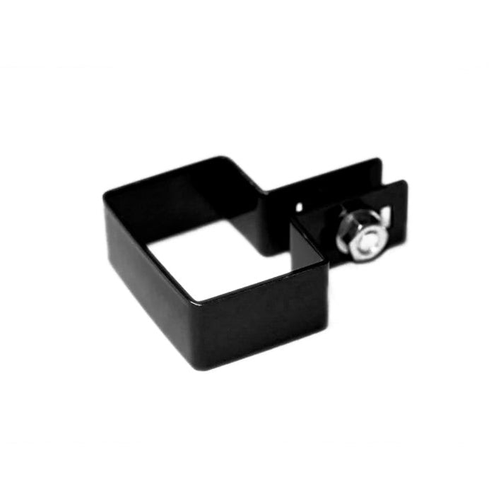 BUY Single Clamp For Mesh Panel Post, 40x60 mm, Black, ZN+RAL9005 | GREEN FINGER IRELAND