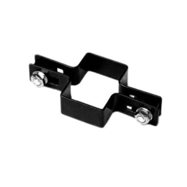 BUY Double Clamp For Mesh Panel Post, 40x60 mm, Black, ZN+RAL9005 | GREEN FINGER IRELAND