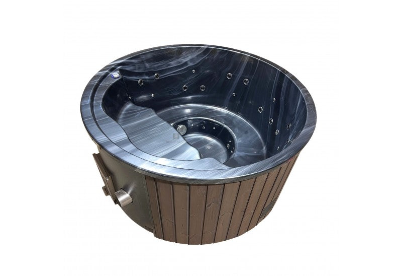 Acrylic Outdoor Hot Tub "Coral" 200 cm with Integrated Wood Burner