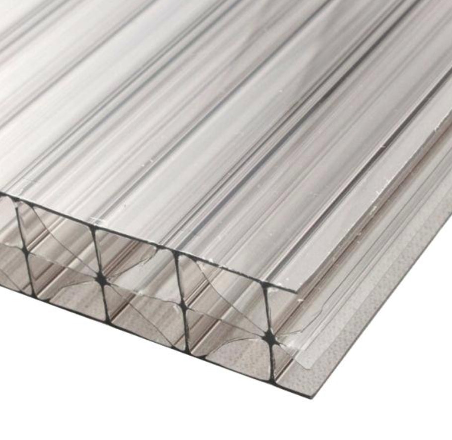 BUY Polycarbonate, 16 mm, 5X-wall,  12x2.1 m (39.4x6.9 ft) Colorless/Transparent | GREEN FINGER IRELAND