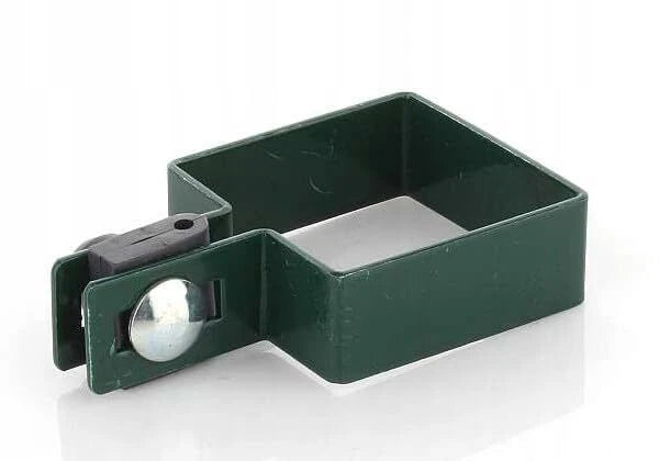 BUY Single Clamp For Mesh Panel Post, 60x60 mm, ZN+RAL6005 | GREEN FINGER IRELAND