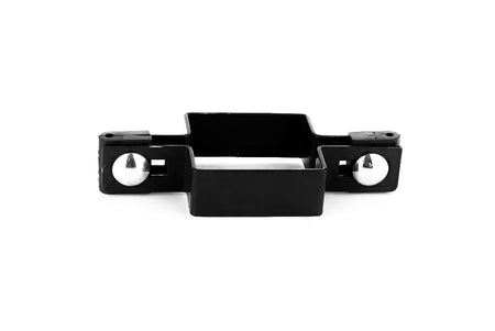 BUY Double Clamp For Mesh Panel Post, 60x60 mm, Black, ZN+RAL9005 | GREEN FINGER IRELAND