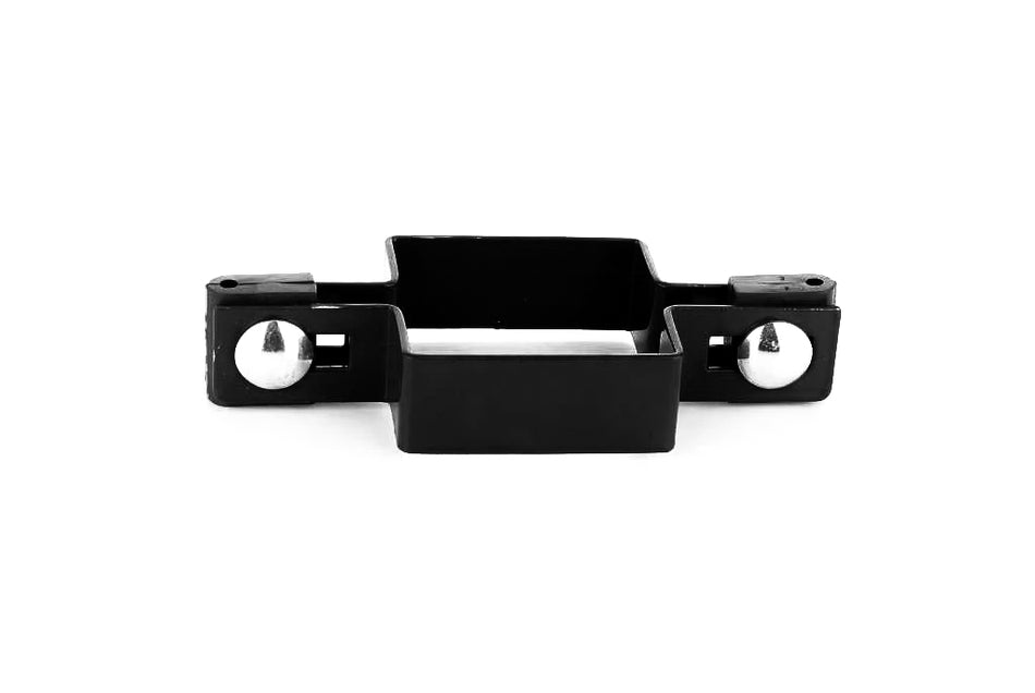 BUY Double Clamp For Mesh Panel Post, 60x60 mm, Black, ZN+RAL9005 | GREEN FINGER IRELAND