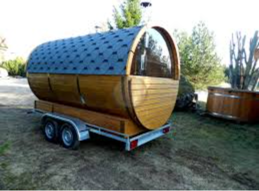 BUY Barrel Sauna, 2.5 m, 50% Panoramic Glass | GREEN FINGER IRELAND | For Sale