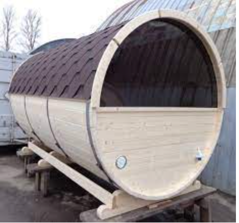 BUY Barrel Sauna, 2.5 m, 50% Panoramic Glass | GREEN FINGER IRELAND | For Sale