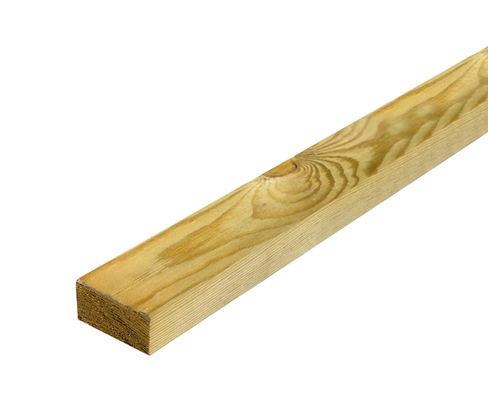 BUY 25x50 mm, 4.2 m Rough Treated Timber (1"x2", 13.8 ft) | GREEN FINGER IRELAND | For Sale