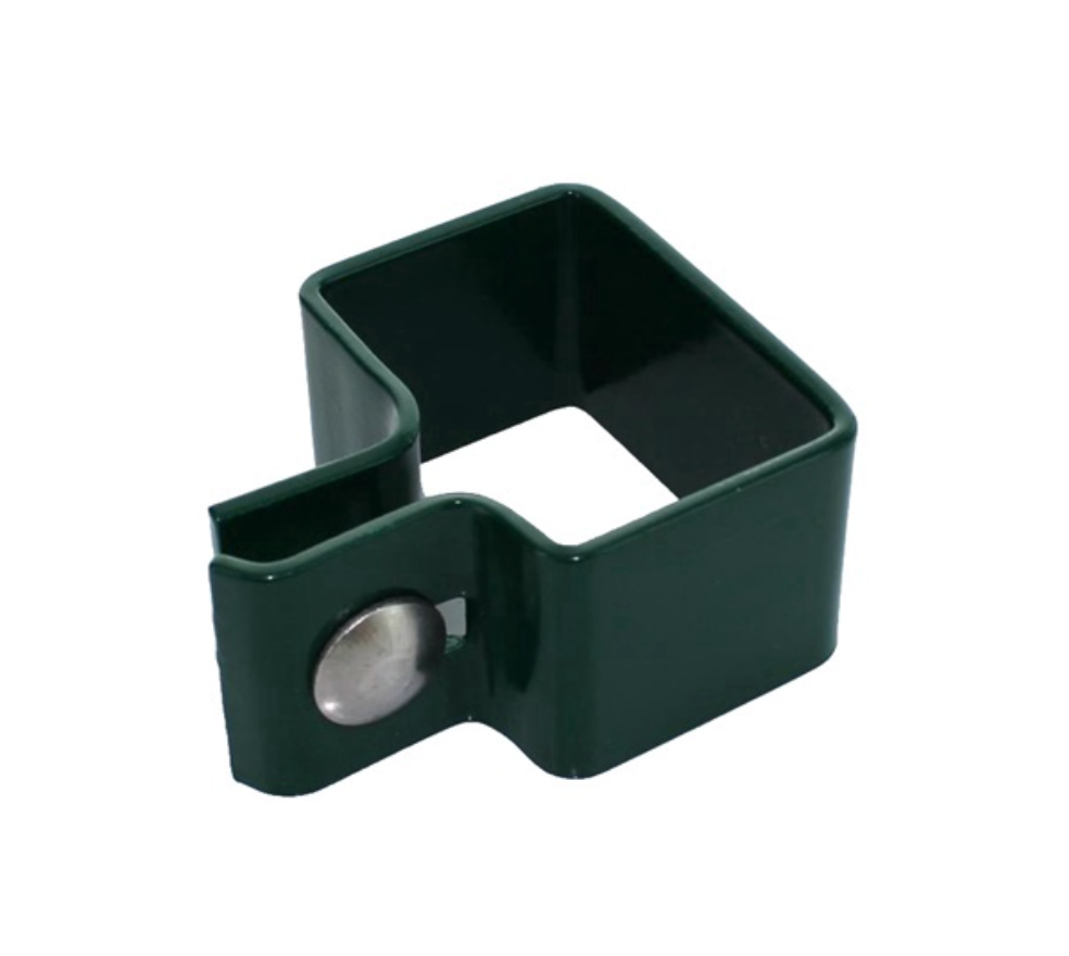Mesh Cladding Clamp BUY Single Clamp For Mesh Panel Post, 40x60 mm, ZN+RAL6005 | GREEN ...