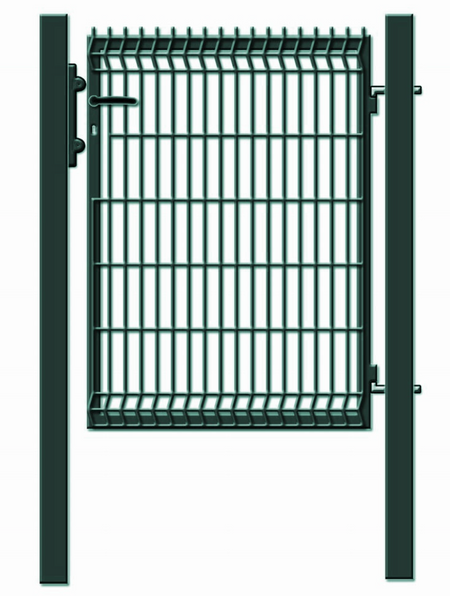 BUY Single Entry Fence Gates, 1030x890 mm, ZN+RAL6005 | GREEN FINGER IRELAND | For Sale