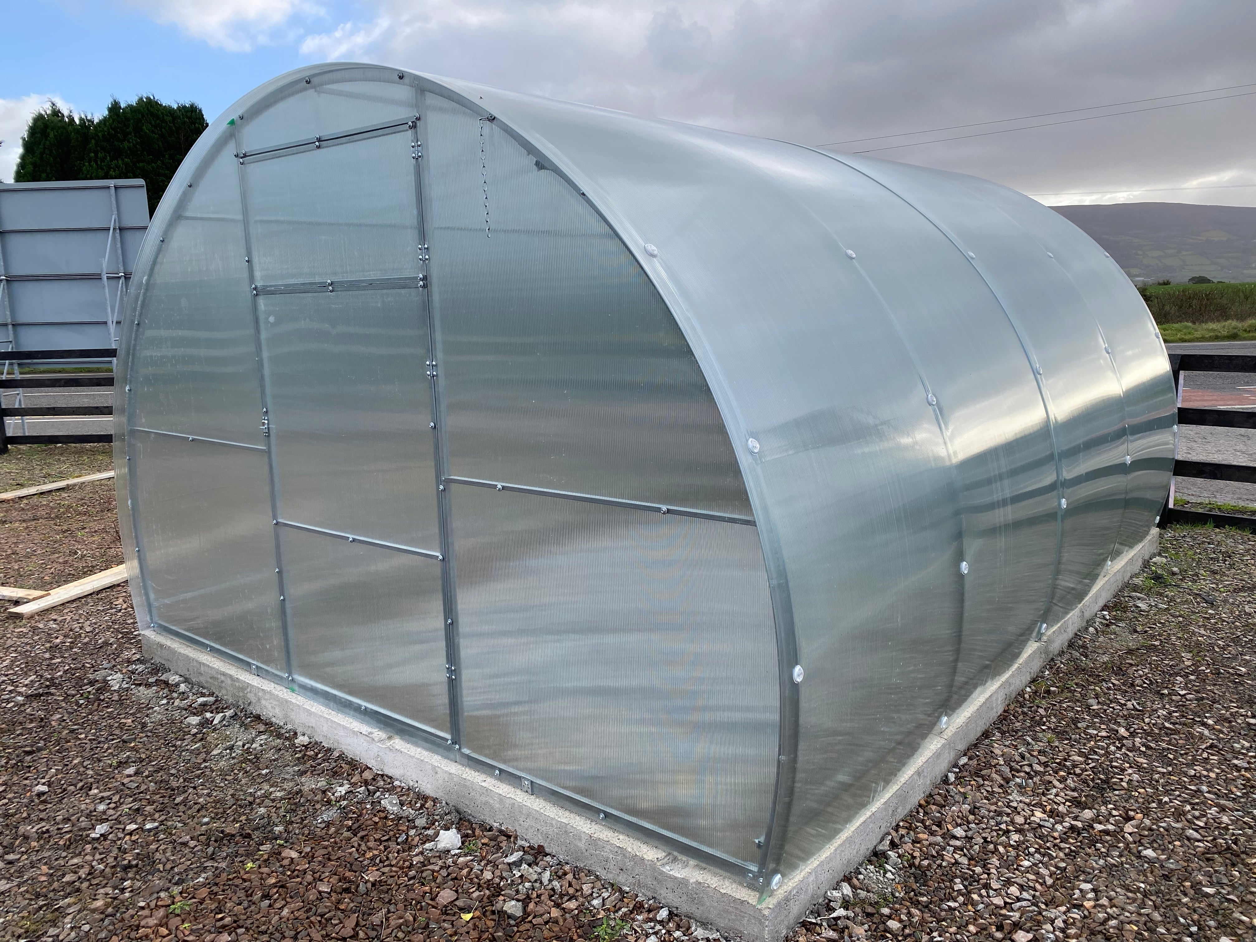 BUY Greenhouse SIMPLE 3x10 m (9.8x32.8 ft) 4 mm Polycarbonate | GREEN FINGER IRELAND | For Sale