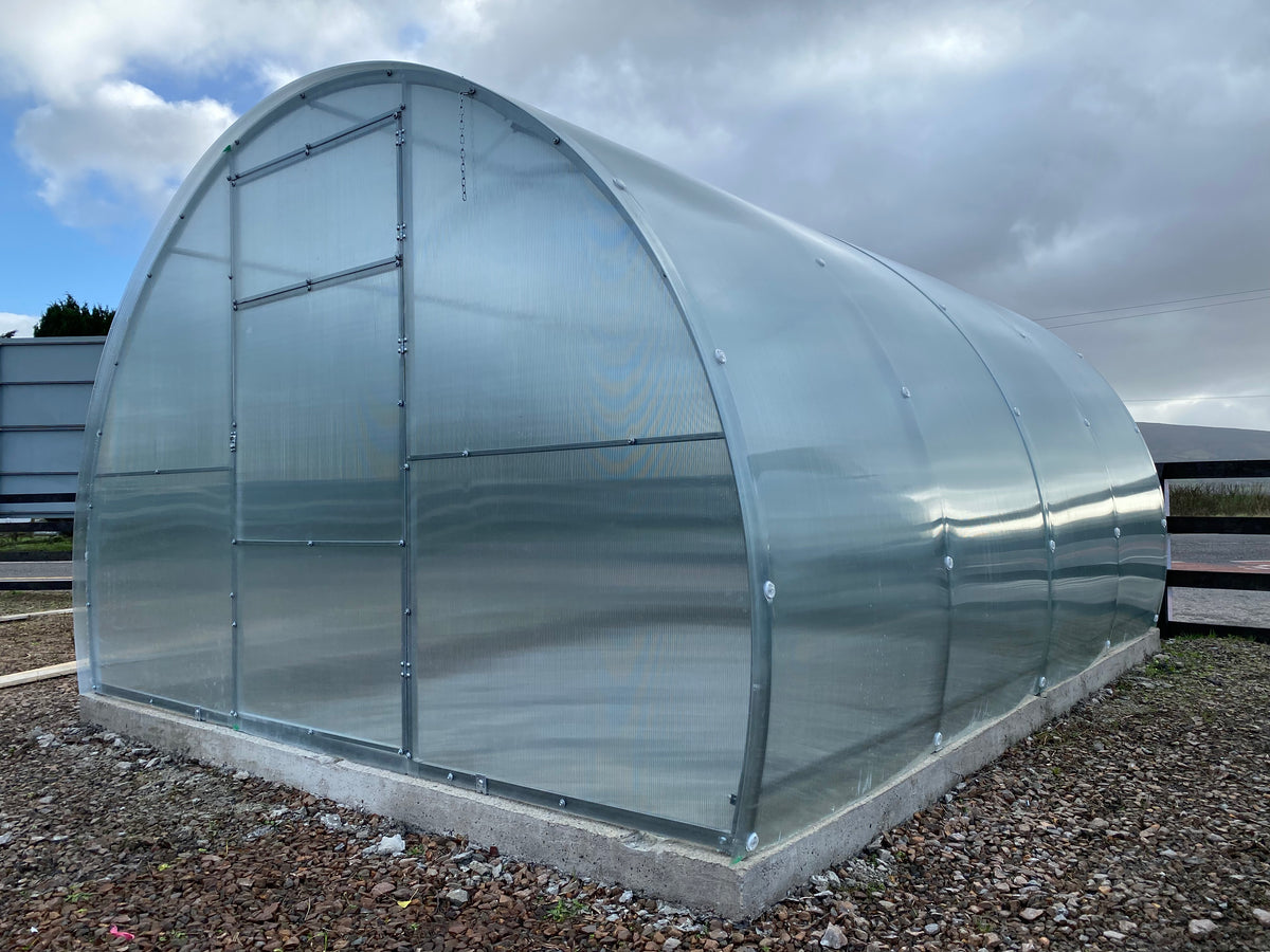 BUY Greenhouse SIMPLE 3x8 m (9.8x26.3 ft) 6mm Polycarbonate | GREEN FINGER IRELAND | For Sale