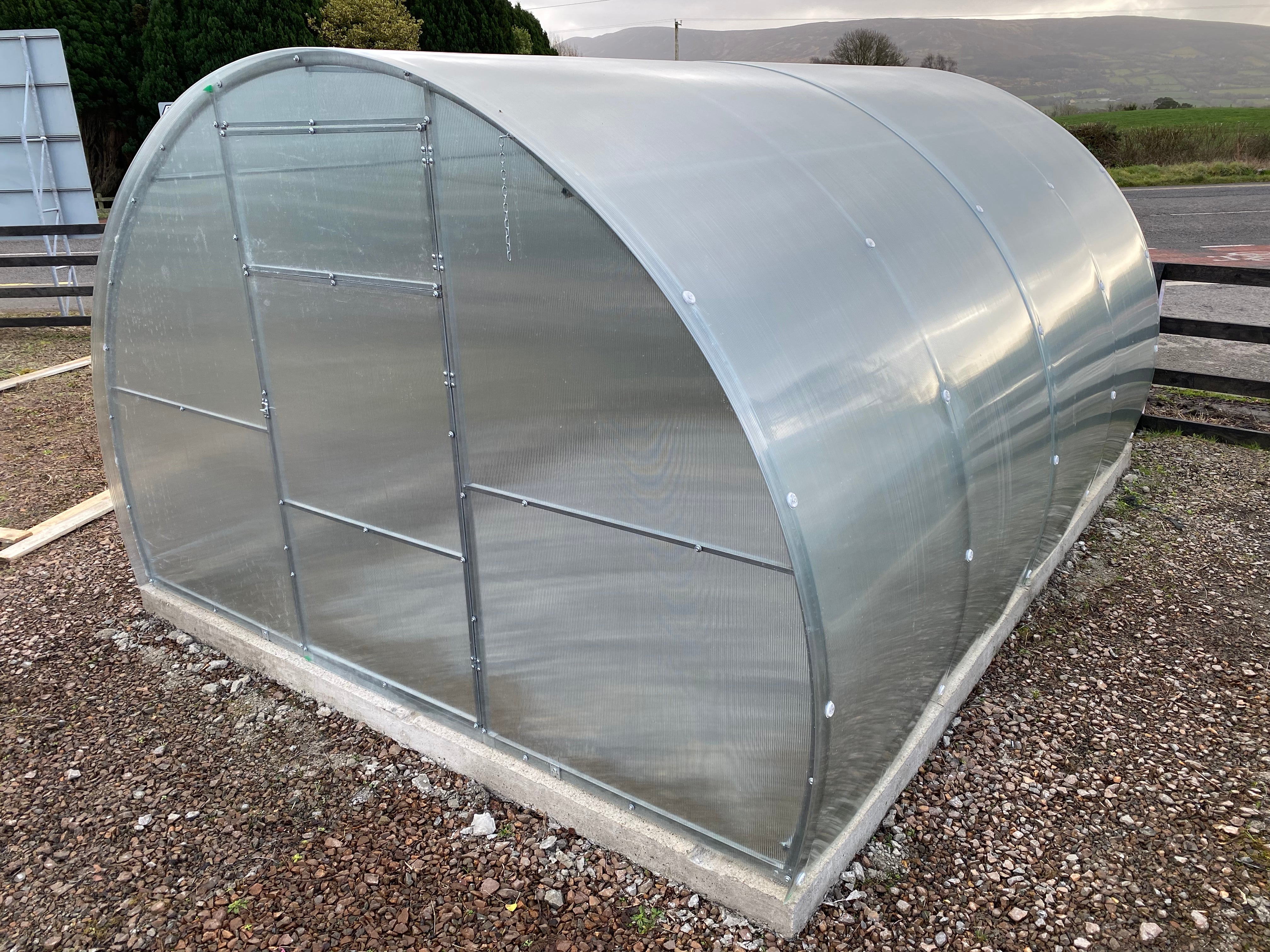 BUY Greenhouse SIMPLE 3x10 m (9.8x32.8 ft) 4 mm Polycarbonate | GREEN FINGER IRELAND | For Sale