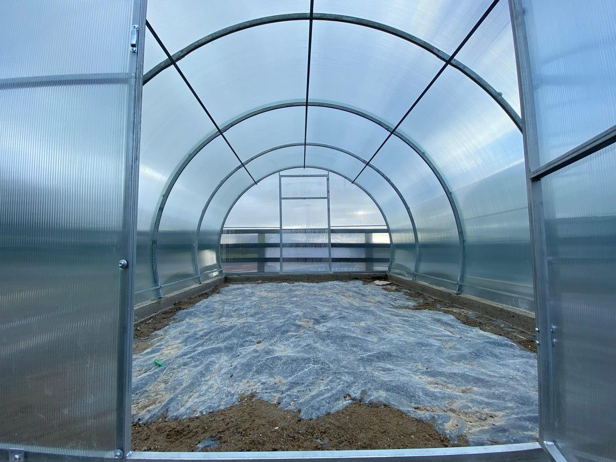 BUY Greenhouse SIMPLE 3x10 m (9.8x32.8 ft) 4 mm Polycarbonate | GREEN FINGER IRELAND | For Sale