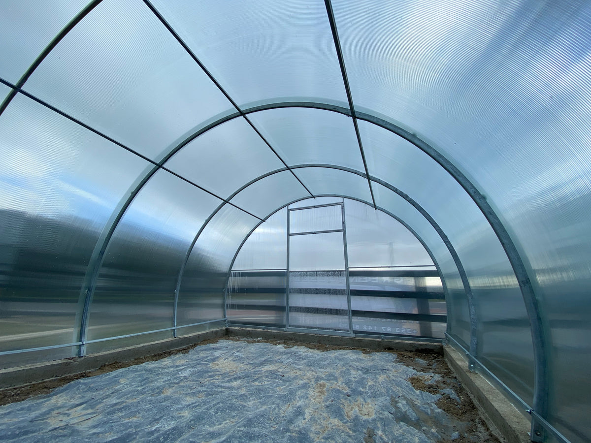 BUY Greenhouse SIMPLE 3x6m (9.8x19.7 ft) 4mm Polycarbonate | GREEN FINGER IRELAND | For Sale