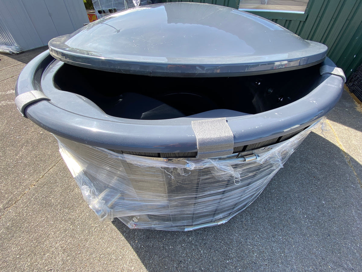 BUY Hot Tub with Internal Burner, Jacuzzi & LED Light, Wood Burning | GREEN FINGER IRELAND | For Sale