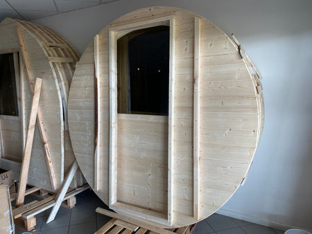 BUY Barrel Sauna, 3 m, Wood Burning or Electric | GREEN FINGER IRELAND | For Sale