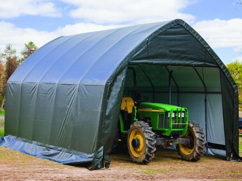 BUY Portable Garage 3.9x6.1x3.6m (12.8x20x11.8 ft) Green | GREEN FINGER IRELAND | For Sale