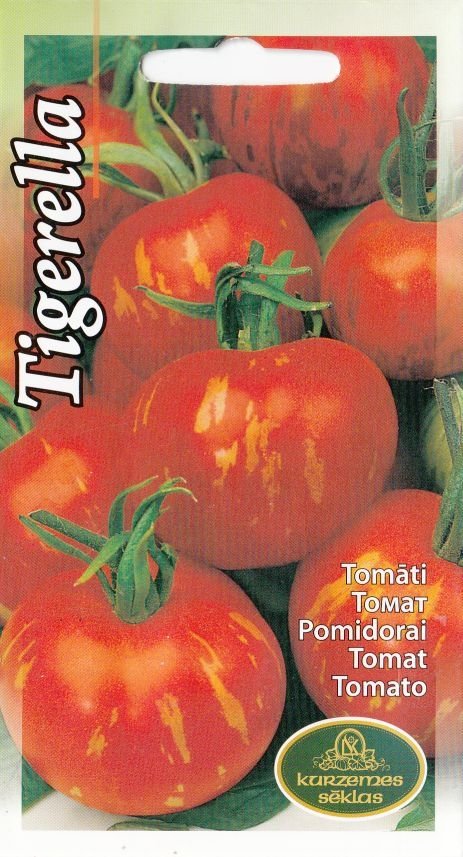 BUY Tomatoes TIGERELLA. Tomato seeds 0.2 g (Lycopersicon lycopersicum) | GREEN FINGER IRELAND | For Sale